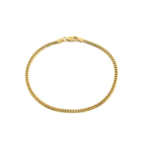 10K Gold  x 2mm Curb Chain Bracelet