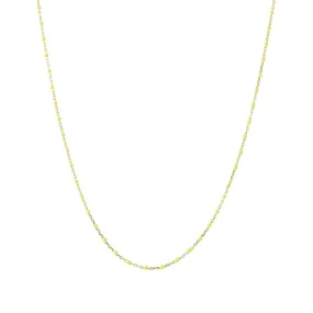 16" Neon Yellow Tiny Dot Chain Necklace