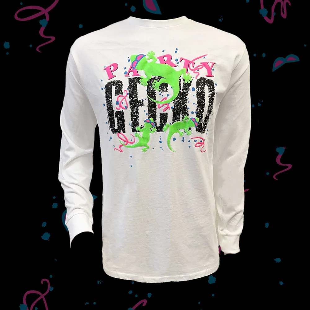 1989 Party Gecko White Long Sleeve