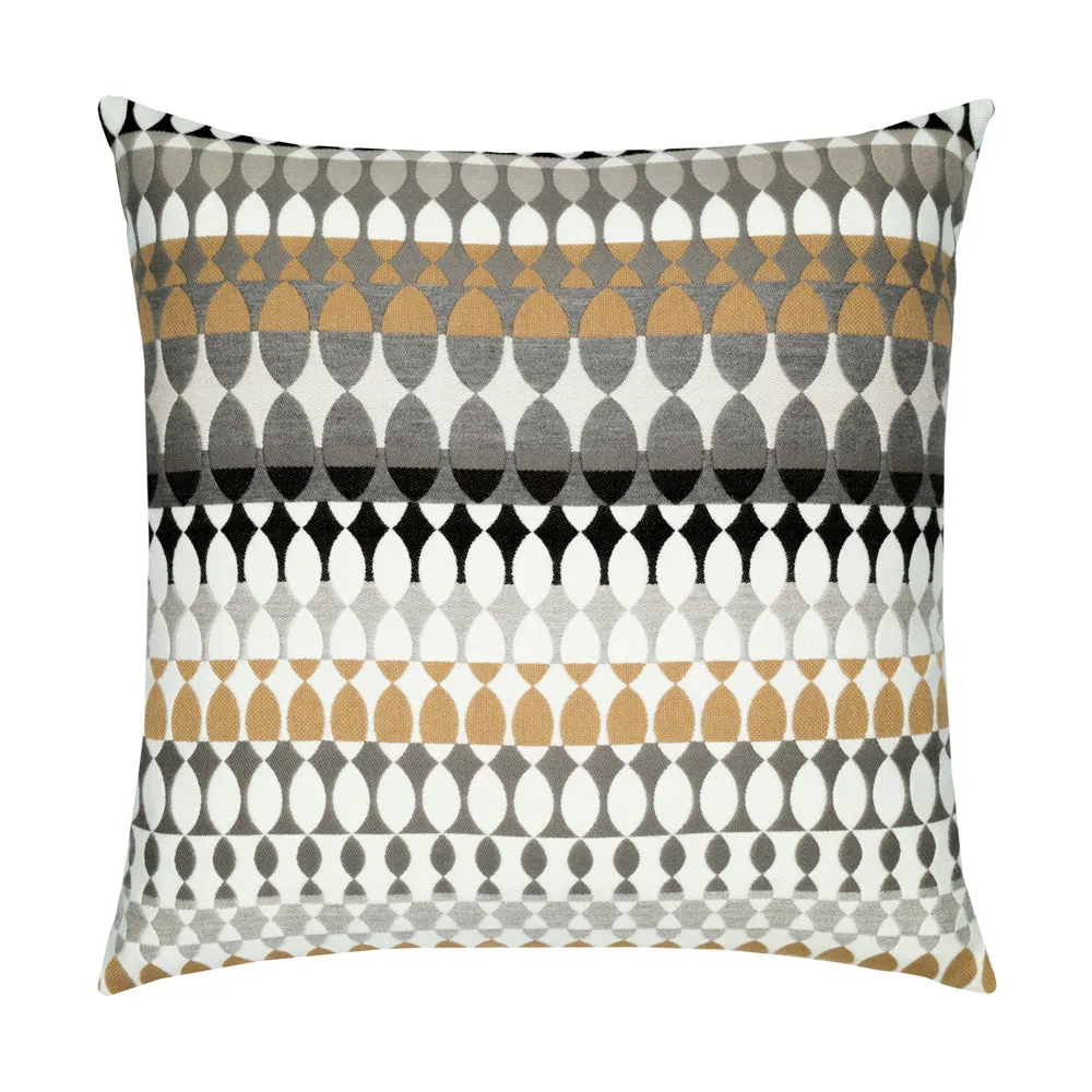 20" Square Elaine Smith Pillow  Modern Oval Dune