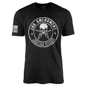 2nd Amendment T-Shirt Amendment Skull Gift