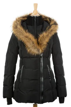 Adali Puffer Coat With Fur Trim