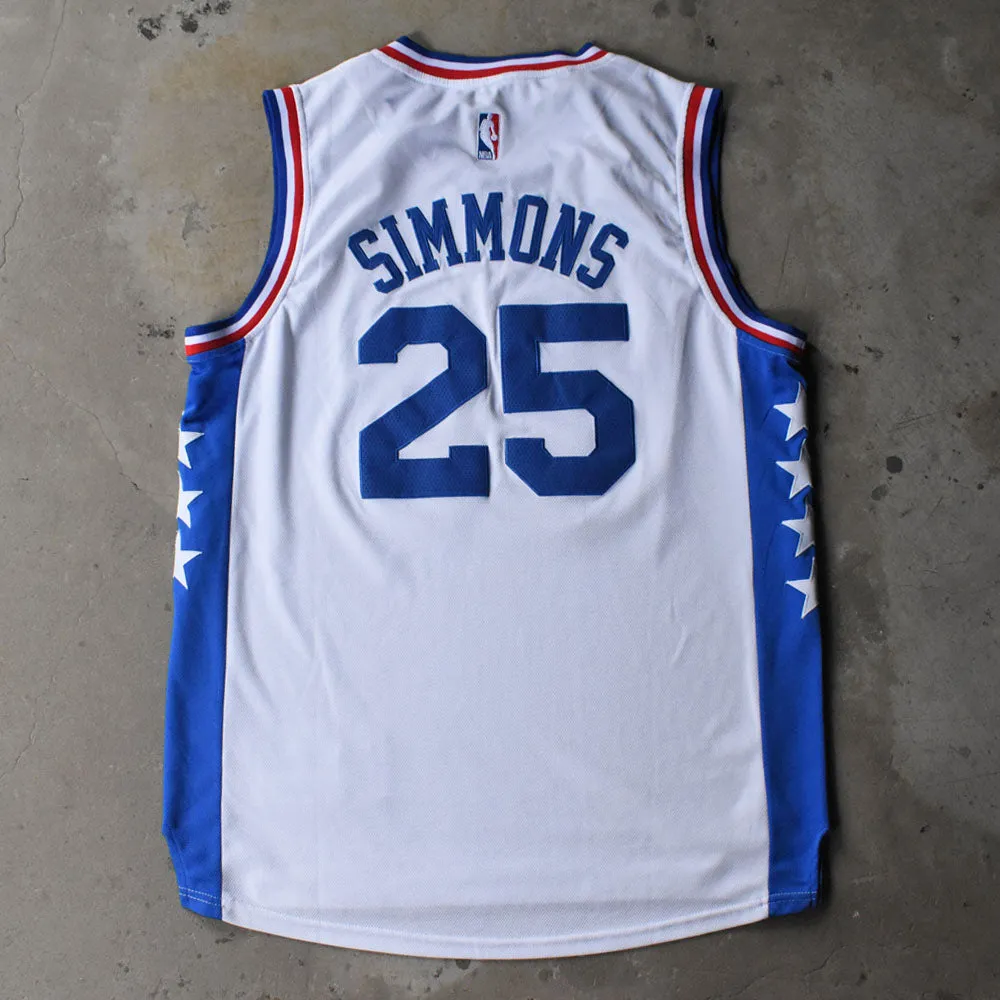 adidas “NBA Philadelphia 76ers / Ben Simmons #25“ バスケ ゲームシャツ 240706