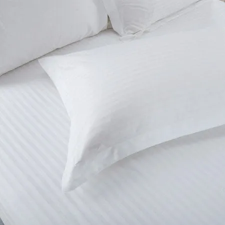 AEROHAVEN™ Linen 100% Cotton 210 Tc Single Bed Size Bedsheet with 1 Pillow Cover - (Single Bed (60 inch x 90 inch), White)