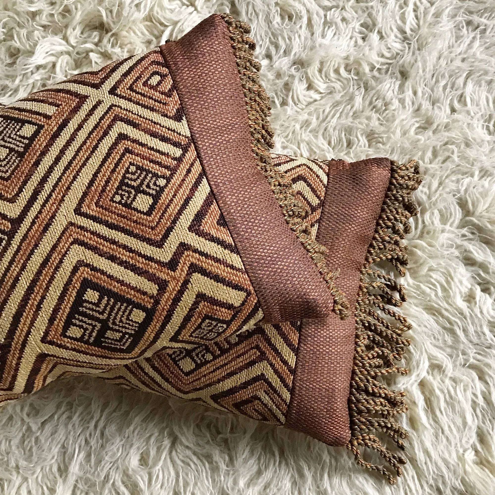 African Safari Geometric Lumbar Pillow Cover 13x22