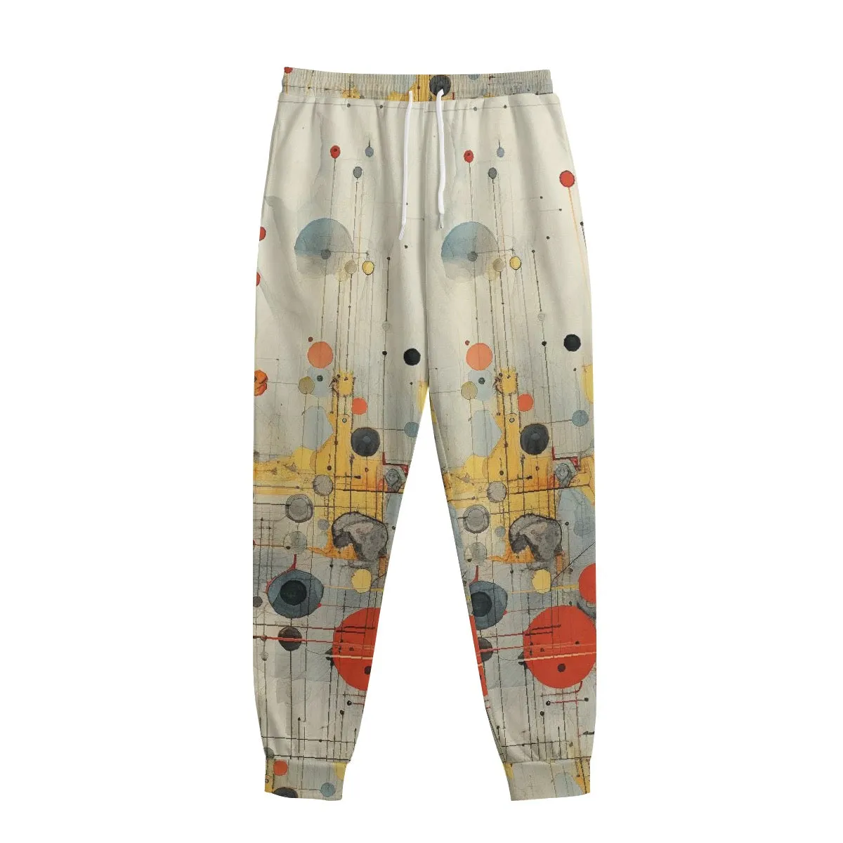 All-Over Print Men's Sweatpants With Waistband226 abstract, print