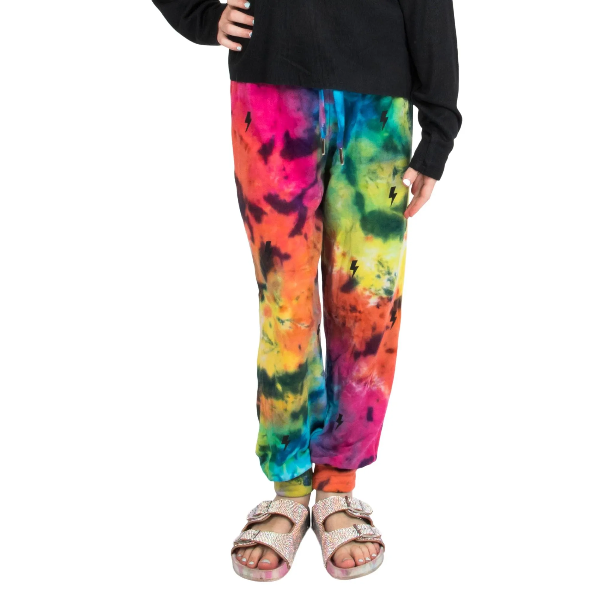 Allover Bolts Tie Dye Sweatpants