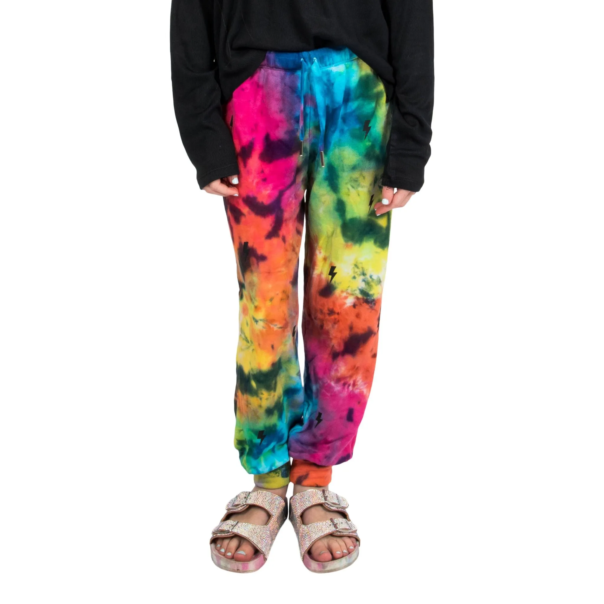 Allover Bolts Tie Dye Sweatpants