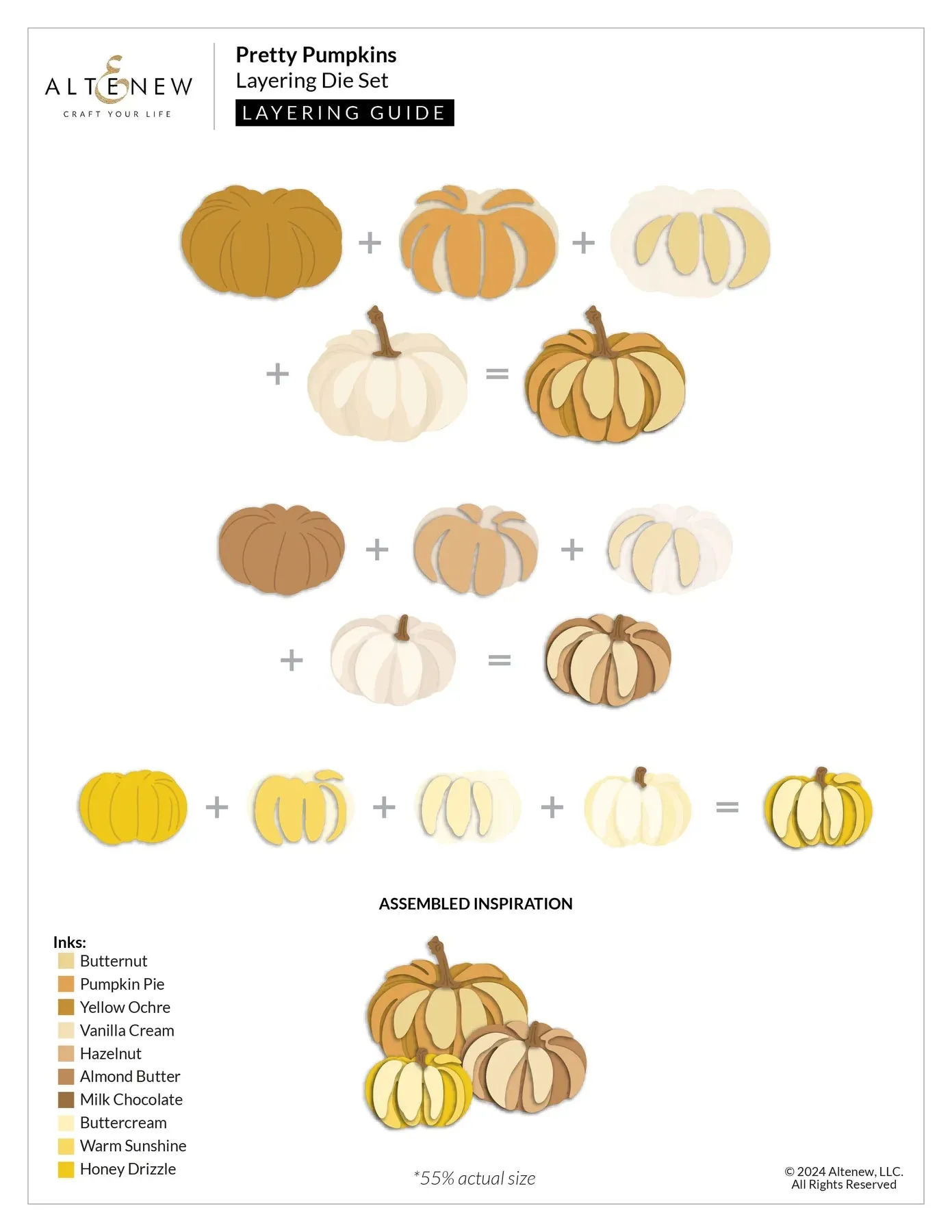 Altenew Pretty Pumpkins Layering Die Set