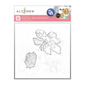 Altenew Stencil Art: White Cap Peonies Layering Stencil Set (6 in 1)