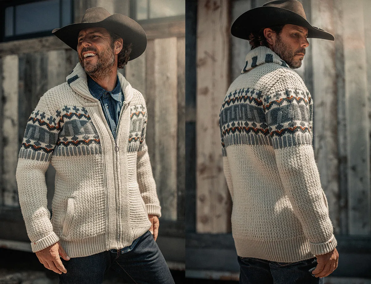 &SONS Alpine Cardigan Ecru