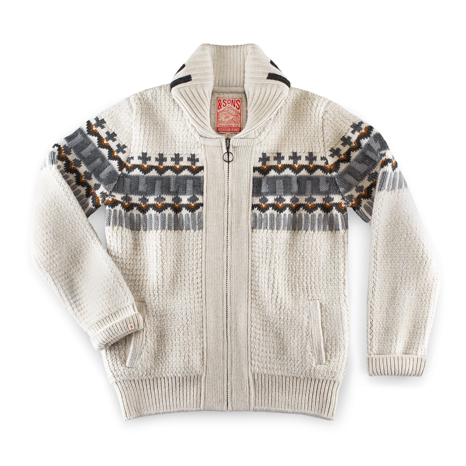 &SONS Alpine Cardigan Ecru