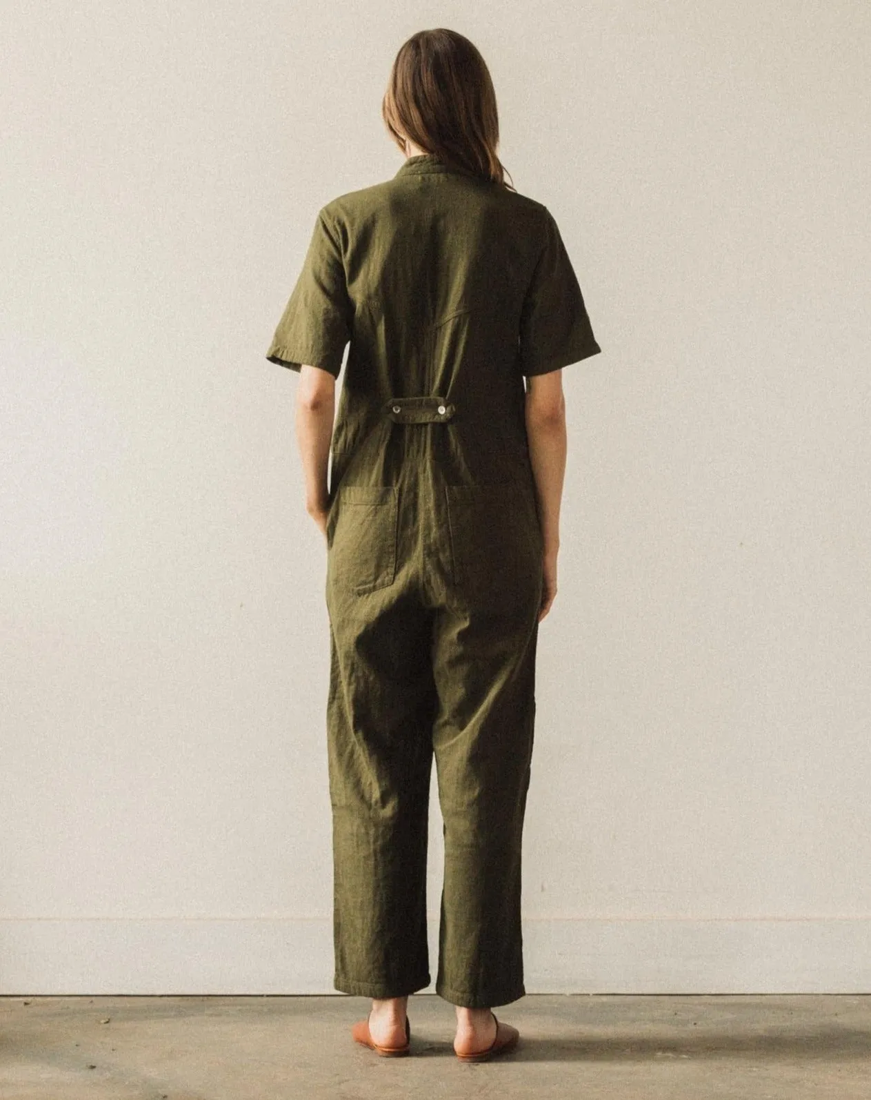 Atelier Delphine Ailuk Jumpsuit, Hunter Green