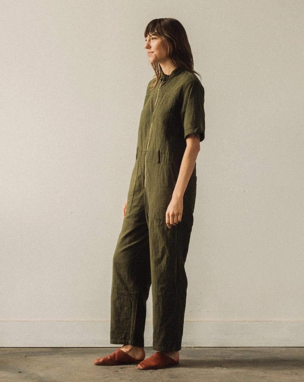 Atelier Delphine Ailuk Jumpsuit, Hunter Green