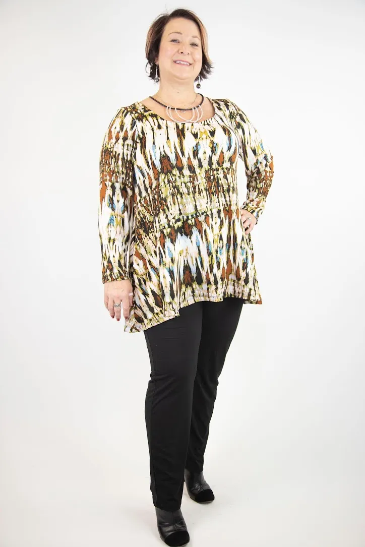 Ava Long Sleeve Tunic with Side Pockets