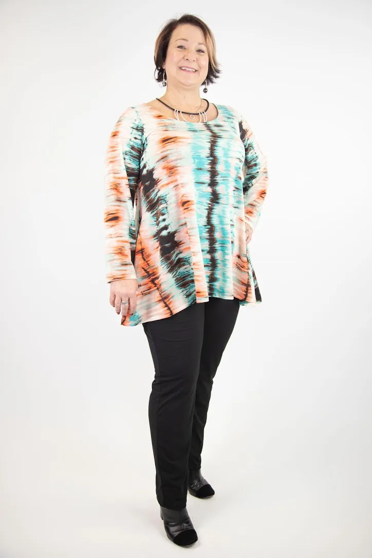 Ava Long Sleeve Tunic with Side Pockets