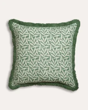 Bamboo Square Cushion - Moss Green