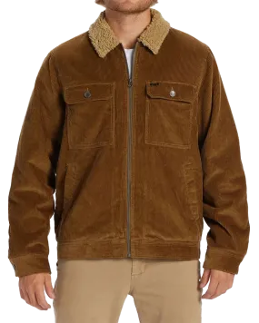 Barlow Sherpa Cord Jacket in Almond