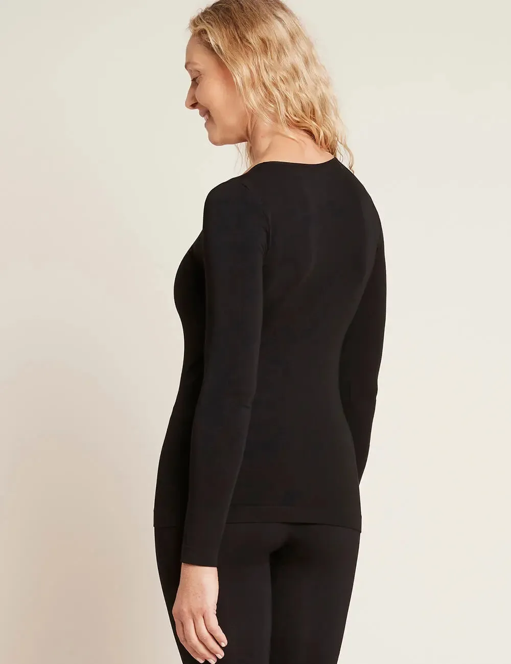 Black Bamboo Women's Long Sleeve Top