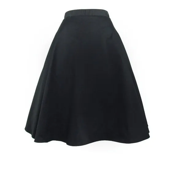 Black Full Circle Skirt