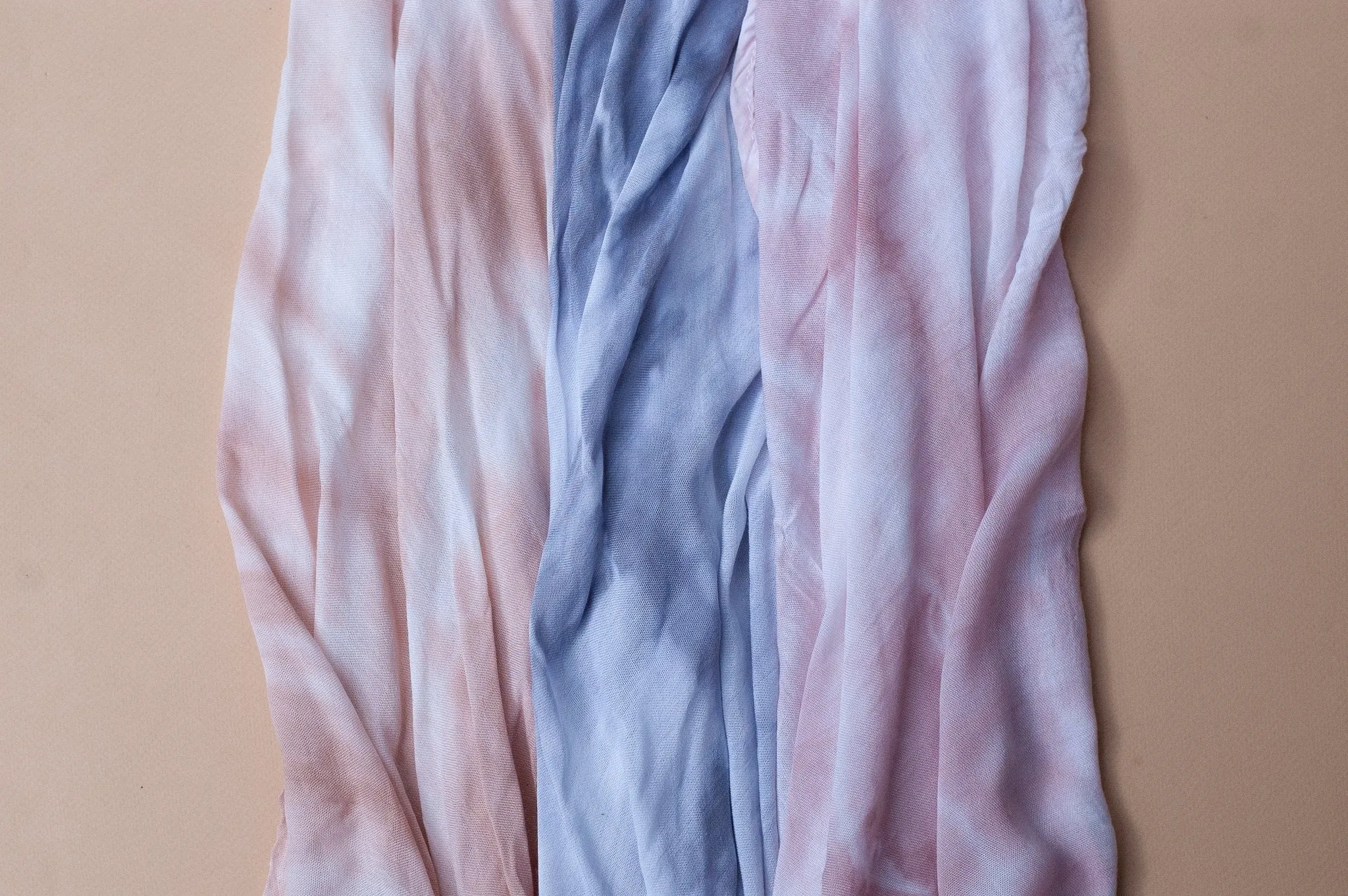 Blush Bamboo Tie Dye Cotton Swaddle