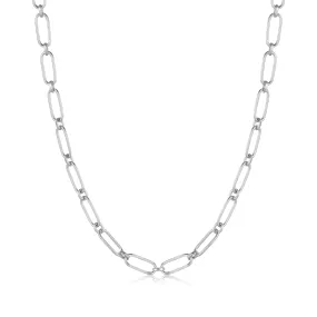 Bold Silver Connect Chunky Link Chain Necklace