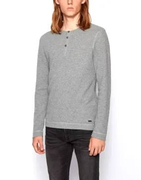 BOSS Trix Long-Sleeve Slim Fit Henley T-Shirt