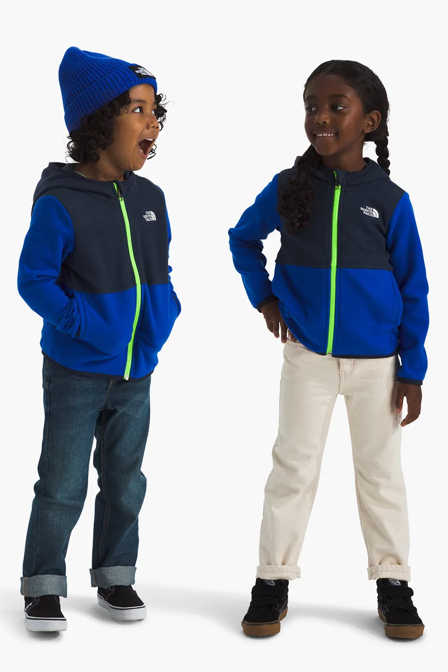 Boys Jacket North Face Glacier Hoodie TNF Blue