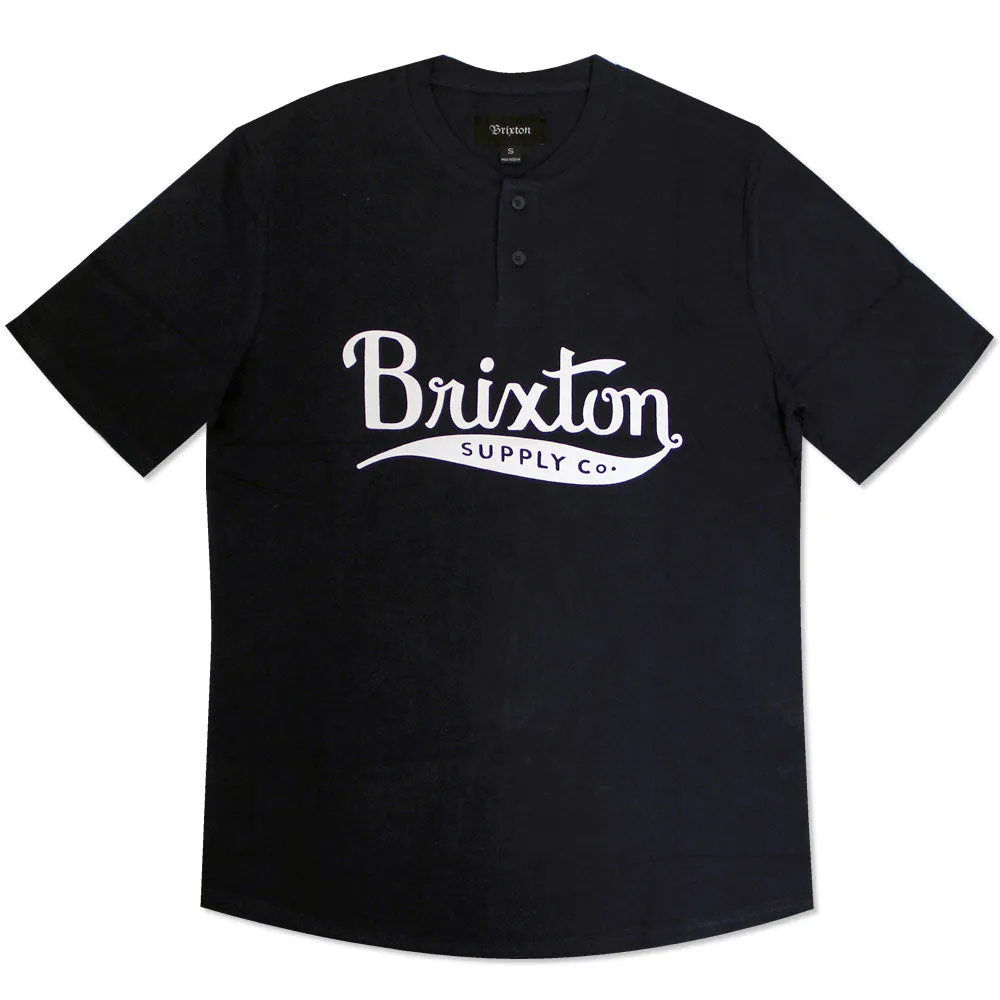 Brixton Gomez Henley T-Shirt Navy