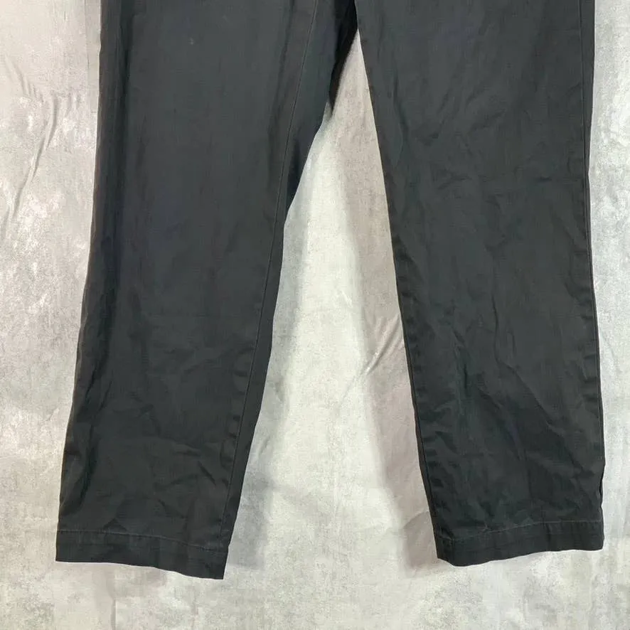 BROOKS BROTHERS Men's Black Clark Straight-Fit Stretch Chino Pants SZ 32X30