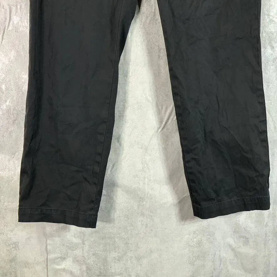 BROOKS BROTHERS Men's Black Clark Straight-Fit Stretch Chino Pants SZ 32X30