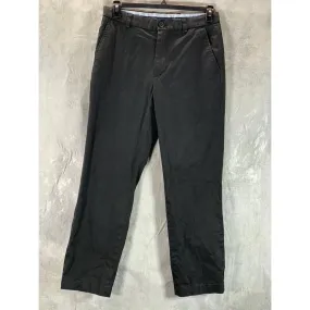 BROOKS BROTHERS Men's Black Clark Straight-Fit Stretch Chino Pants SZ 32X30