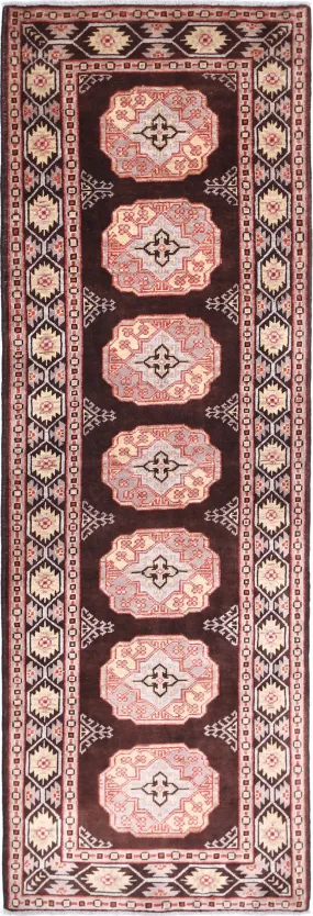 Brown Akcha Revival Hand Knotted Rug