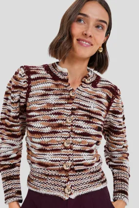 Brown Multi Yasmine Cardigan