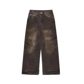 Brown Riptide Denim Pants