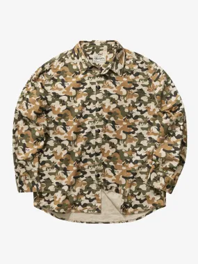 Cat Camouflage Pattern Cotton Work Shirt