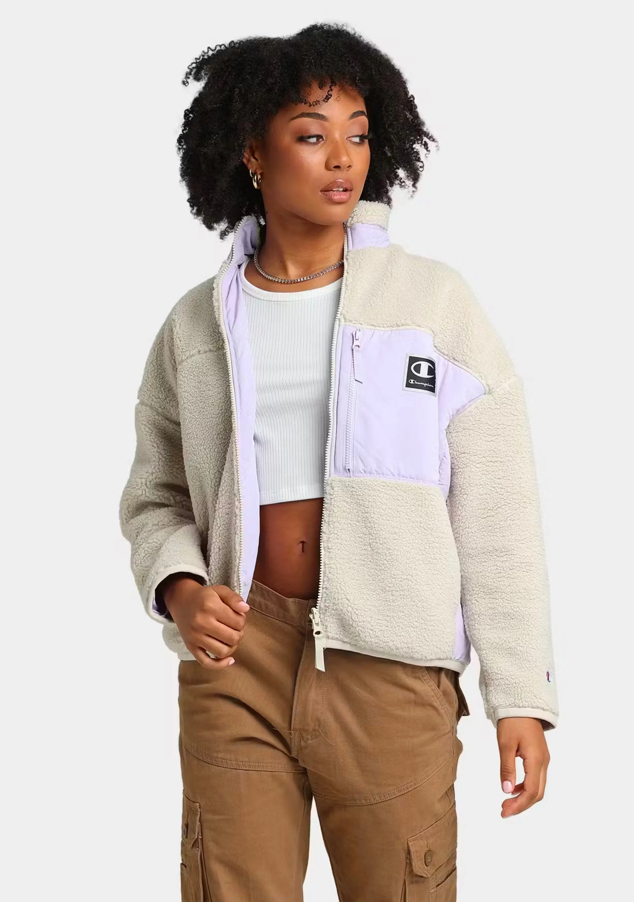 Champion Women's Rib Mix Media Reversible Jacket <br> CRYQN IED