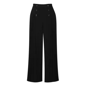 ChicStar Pleated Pants in Black