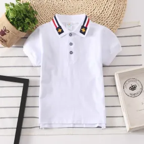 Children's Solid Color Polo Shirt