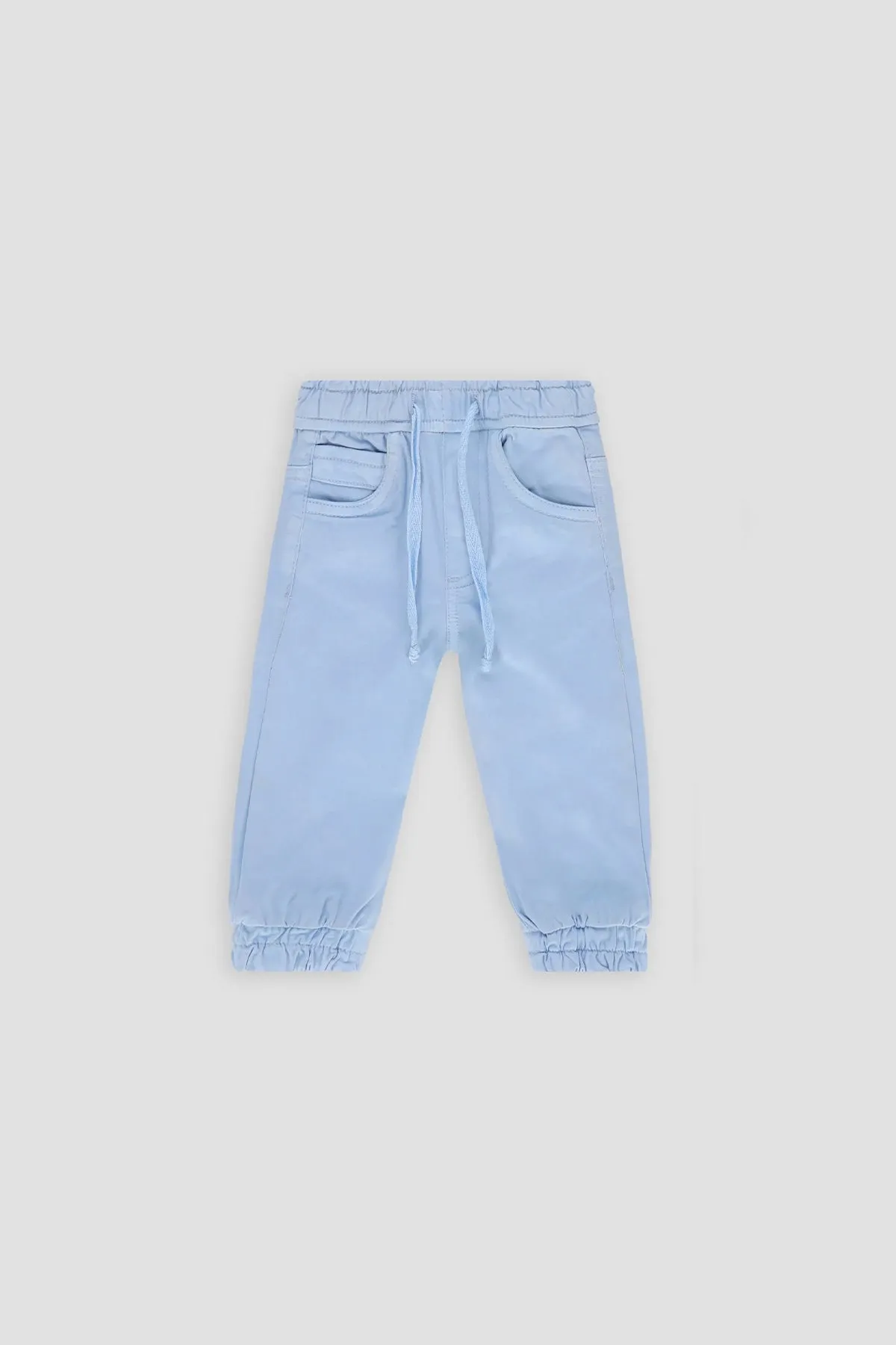 Chino Jogger Pant For Baby Boy - Light Blue