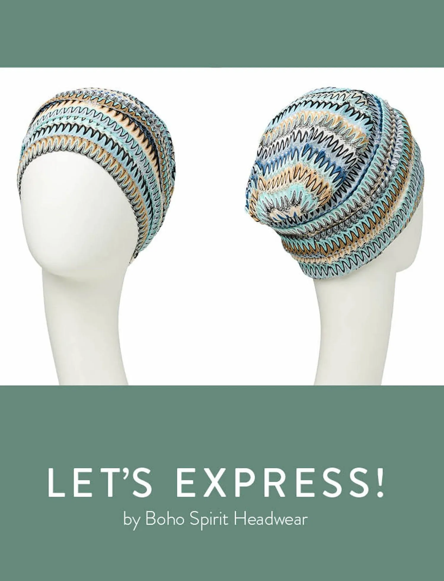 Christine Boho Turban - Zig Zag Blues