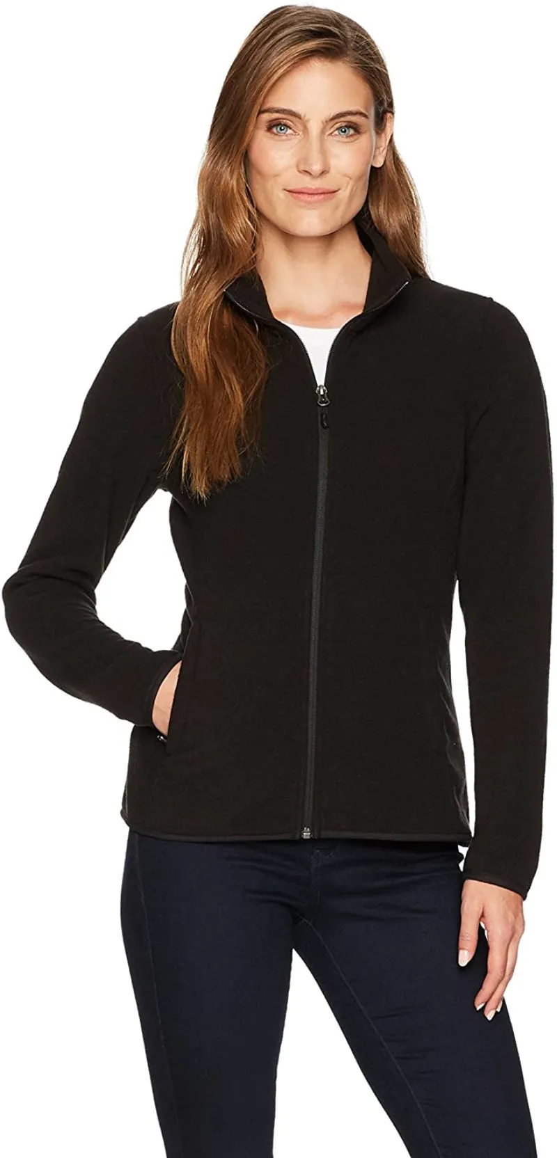 Classic Fit Long-Sleeve Full-Zip Fleece Jacket