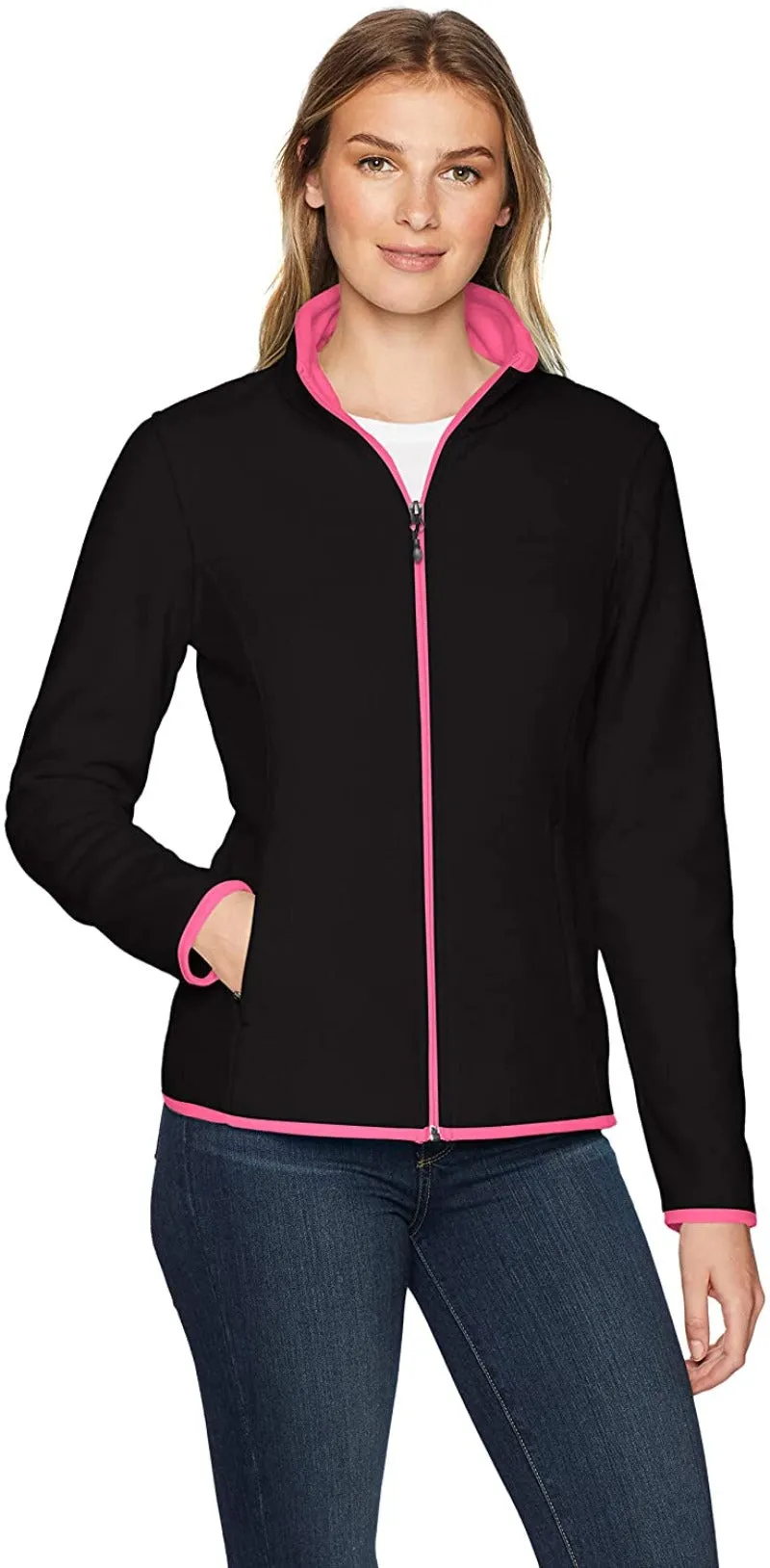 Classic Fit Long-Sleeve Full-Zip Fleece Jacket