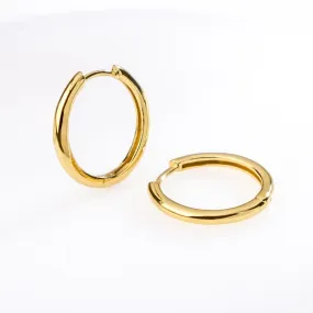 Classic Gold 17mm Hoop Earrings