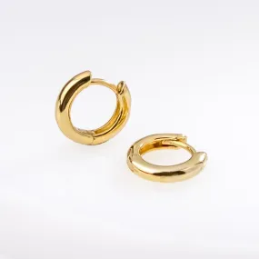 Classic Gold 7mm Baby Huggie Earrings