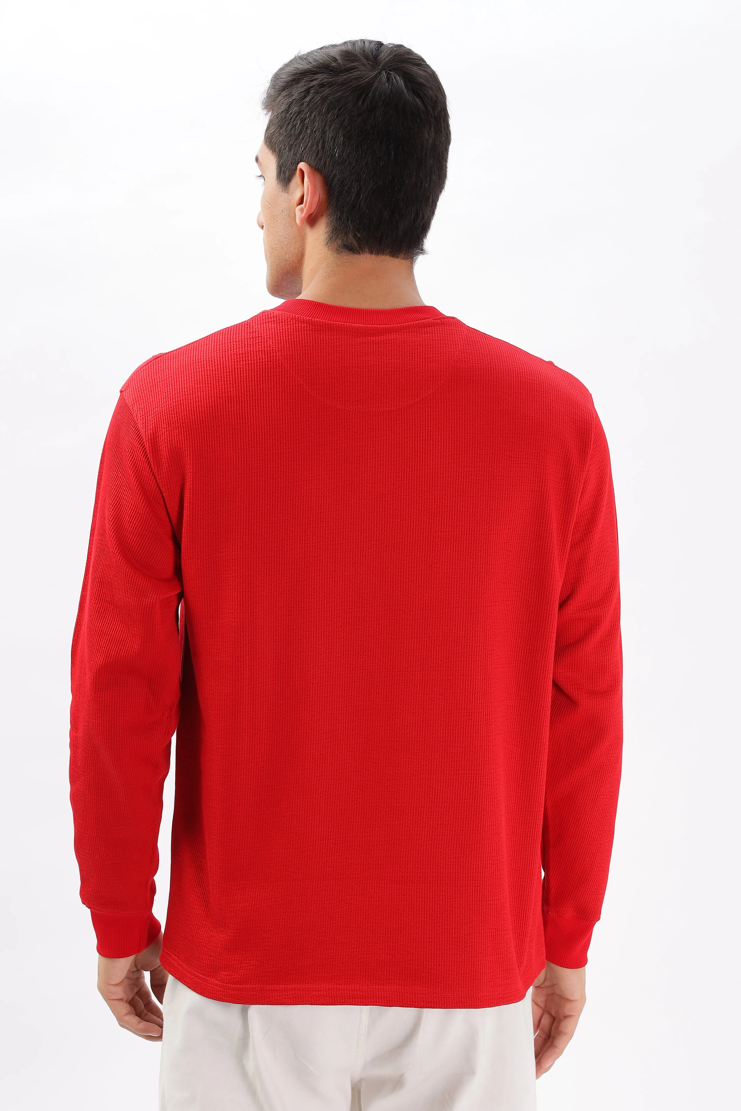 Classic Henley T-Shirt: Red