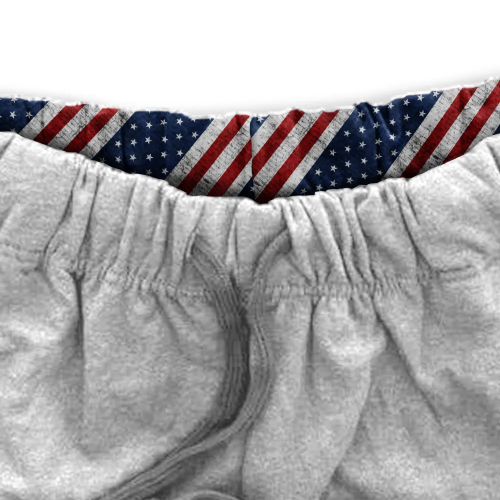 Classic Sweatpants | American Flag | Light Heather Grey PreOrder