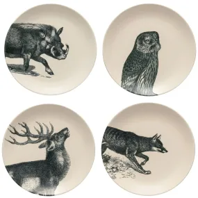 Costa Nova Elements Fauna Salad/Dessert Plates, Set of 4