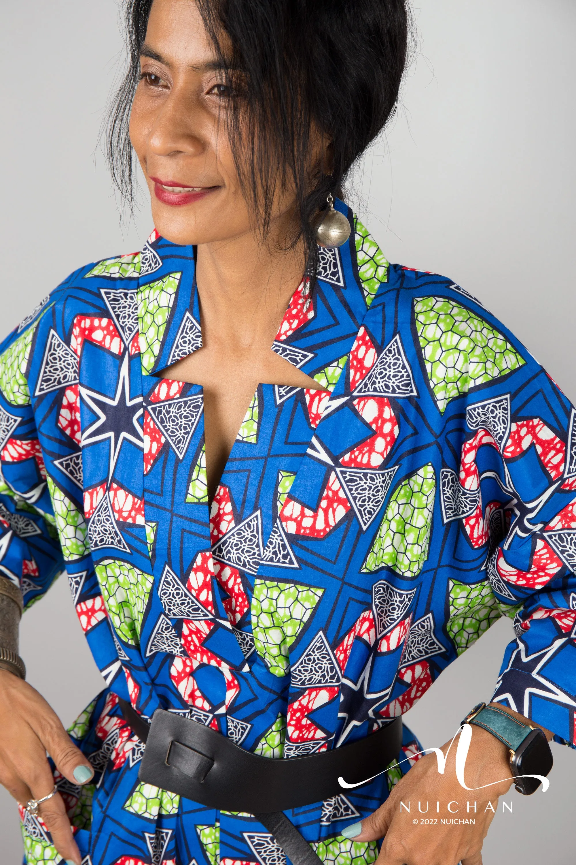 Cotton Ankara Kaftan dress