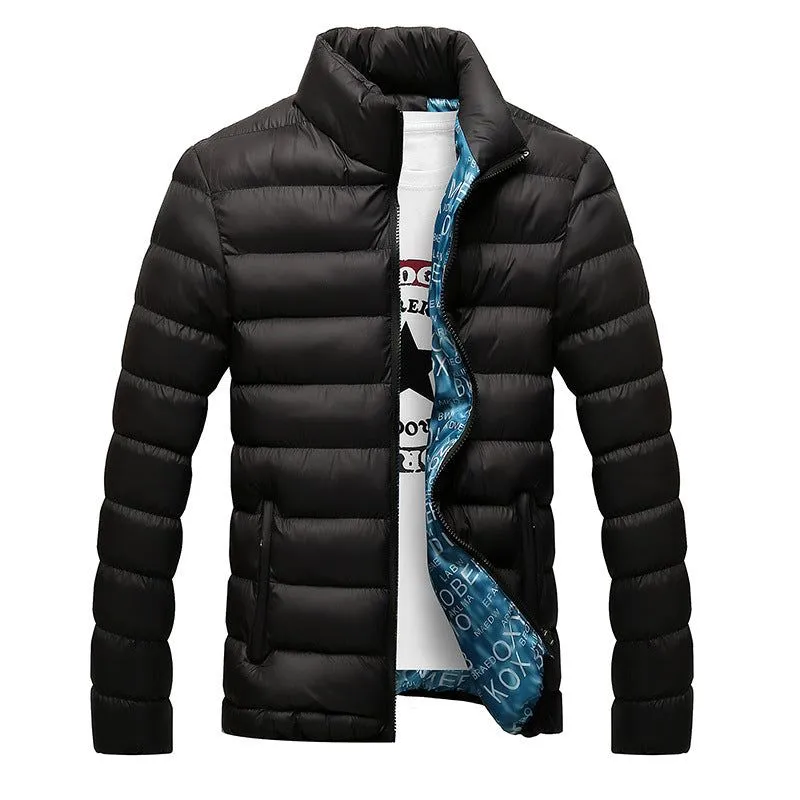 Cotton Padded Thick Jackets - Slim Fit Long Sleeve Quilted Coats